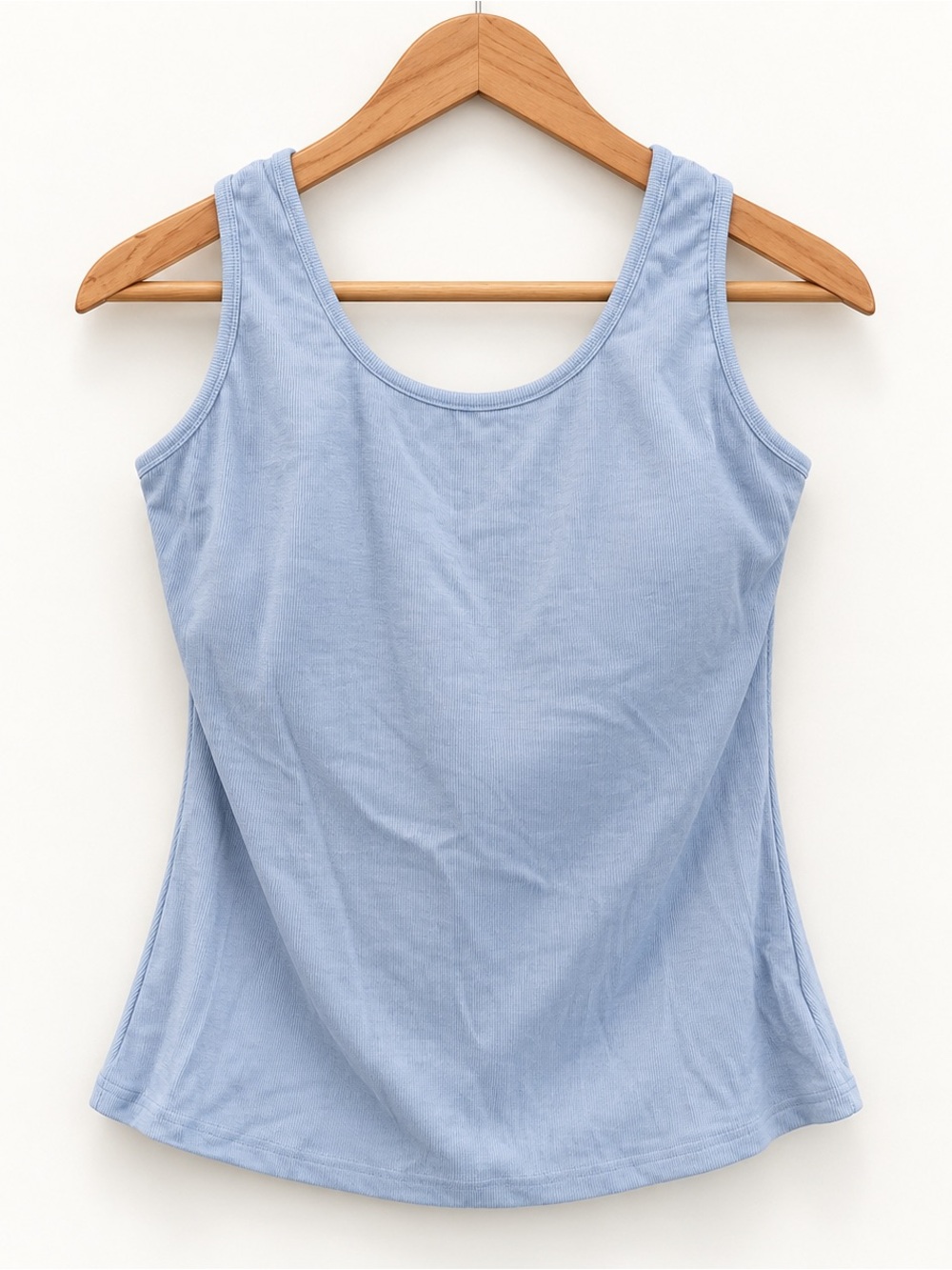 OGL Light Blue Scoop Neck Women's  Bra Tank Top